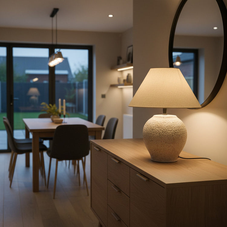 Sarah Table Lamp - Cream