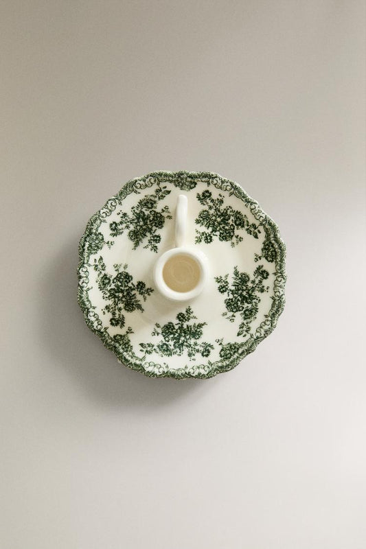FLORAL CANDLESTICK HOLDER