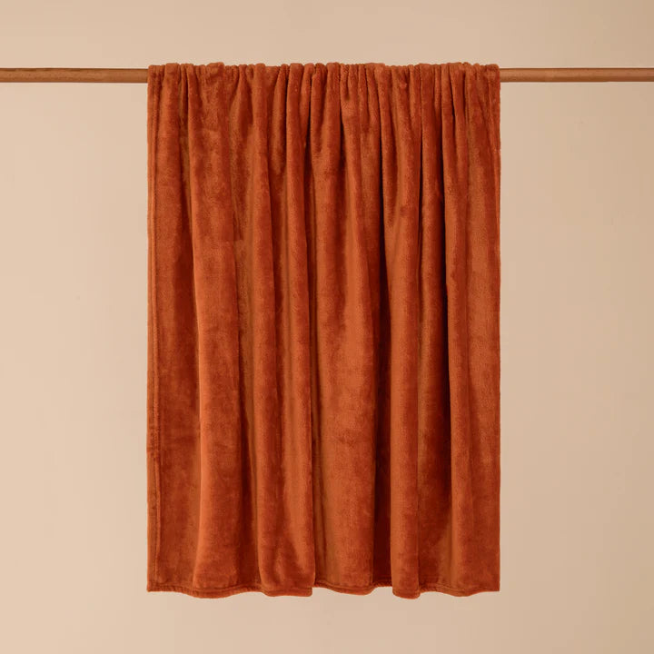 Harrow Fleece Throw Rust
