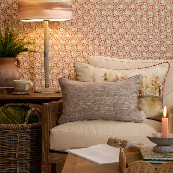 Jedburgh Woven Rectangular Cushion - Feather Filled