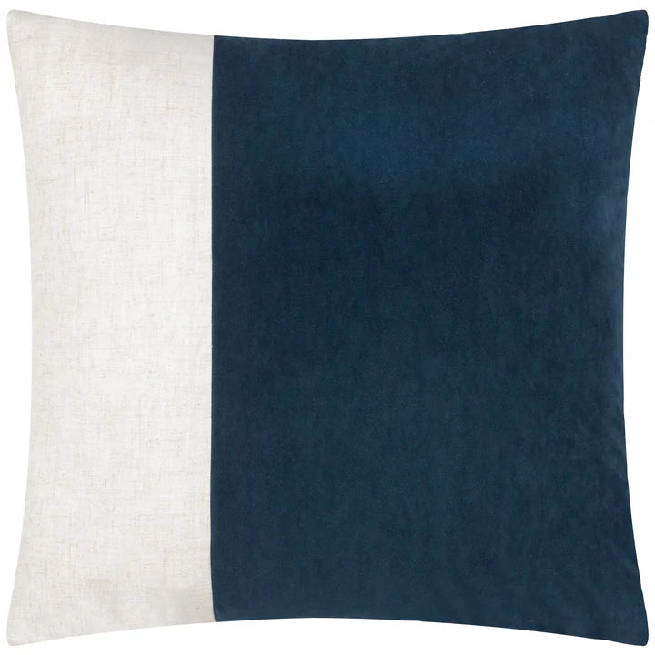 Morden Soft-Washed Velvet Cushion Indigo