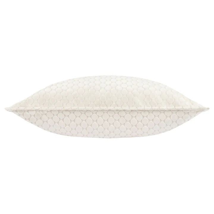 Neptune Velvet Cushion Ivory
