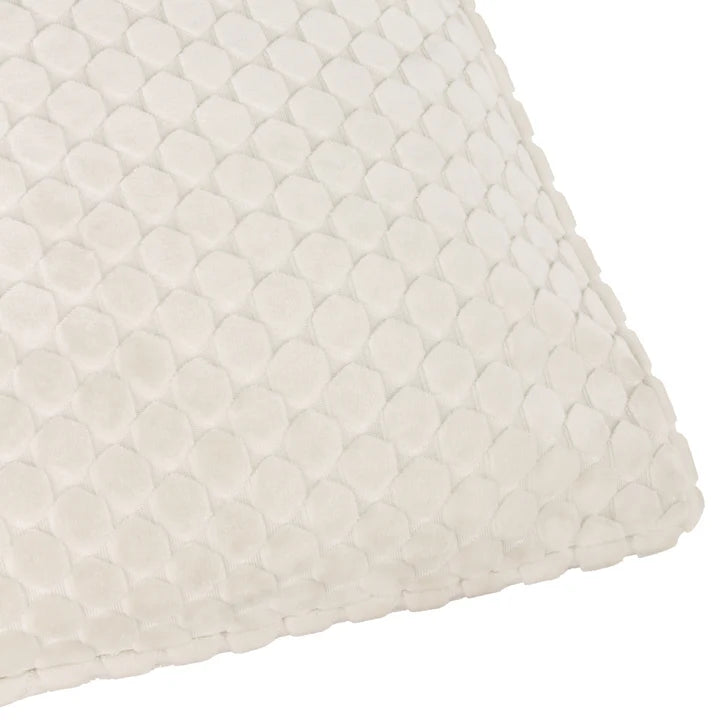 Neptune Velvet Cushion Ivory