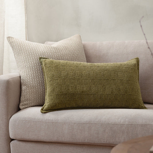 Ramas Jacquard Cushion - Feather Filled