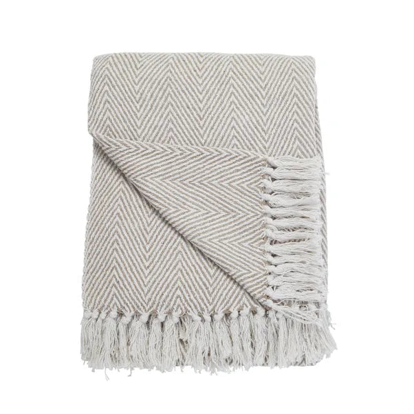 Jenson Herringbone Throw 235cm x 235cm