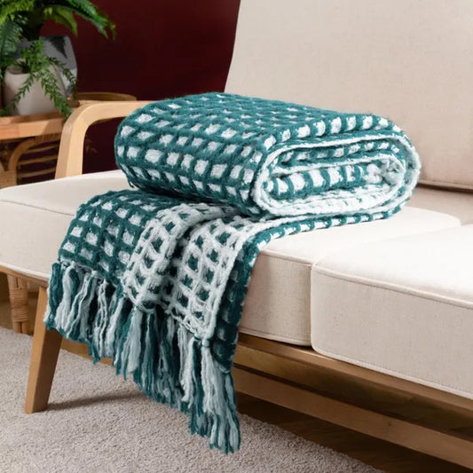 Brick Toasty Throw 130cm x 180cm Blue