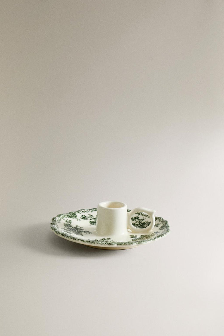FLORAL CANDLESTICK HOLDER