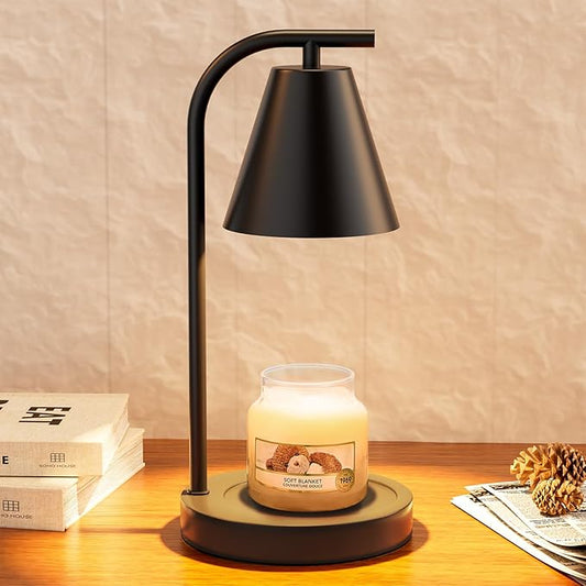 Matte Black Candle Warmer Lamp