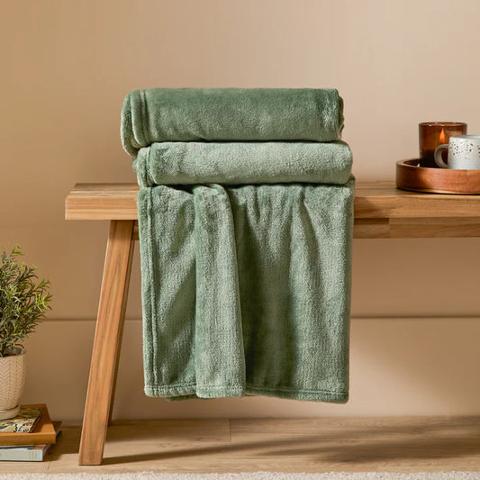 Harrow Fleece Throw Sage