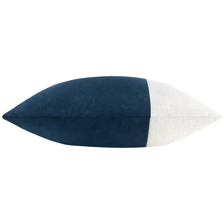 Morden Soft-Washed Velvet Cushion Indigo