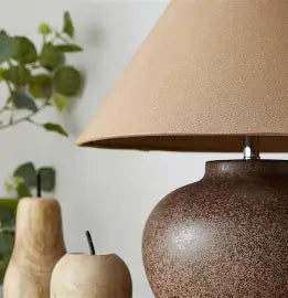 Arlo Ceramic Table Lamp - Brown